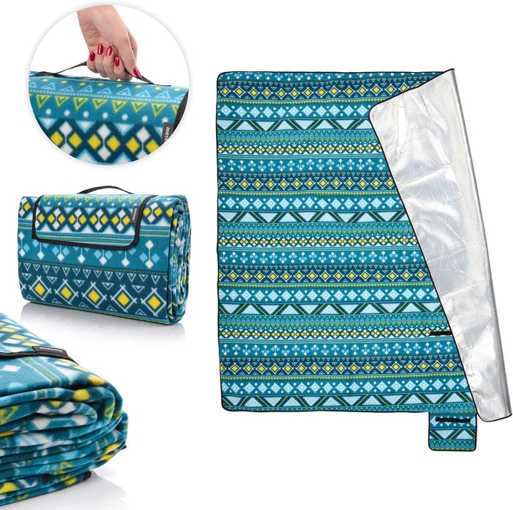 meteor Extra Large Picknickdecke mit wasserdichter Unterseite XXL sanddichte campingdecke Outdoor st