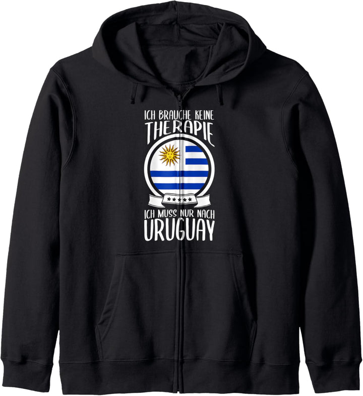 Ich Brauche Keine Therapie Ich Muss Nur Nach Uruguay Urlaub Kapuzenjacke