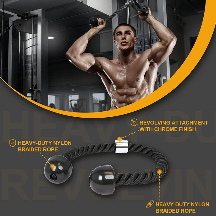 5 Billion Trizeps-Kabelzug Nach Unten Drücken Gewicht Maschinenzubehör V-Griff mit Drehung Trizepstr