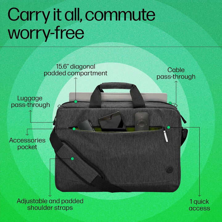 HP Prelude Pro (15,6 Zoll) Laptop-Tasche grau 15,6 Zoll Umhängetasche Dunkelgrau, 15,6 Zoll Umhänget