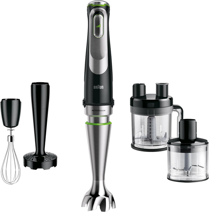 Braun MultiQuick 9 MQ 9187XLI Stabmixer – Pürierstab mit Active PowerDrive Technologie und 5 Zubehör