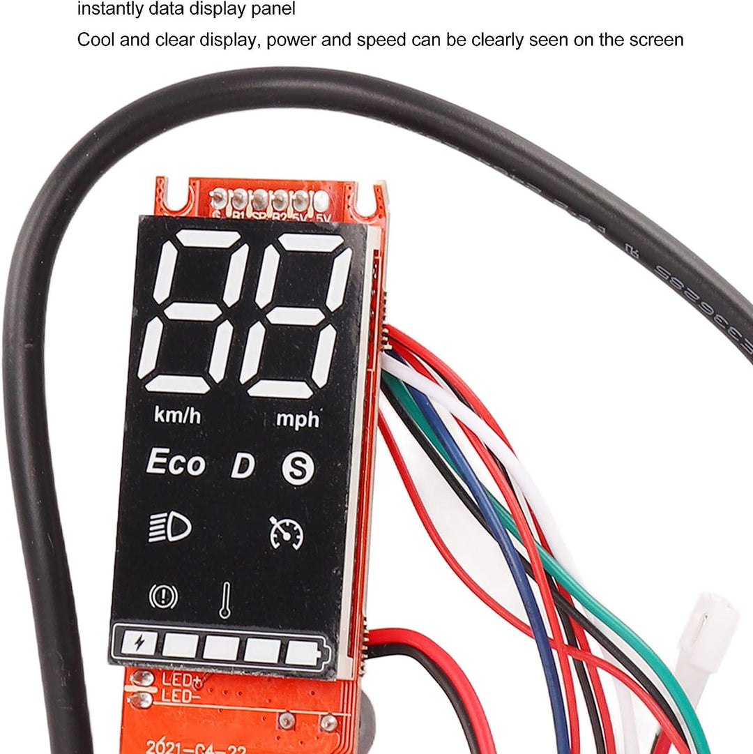 Vikye Elektroroller-Armaturenbrett, Wasserdichter Metall-Elektroroller-Ersatz-Platine für Fahrten Im