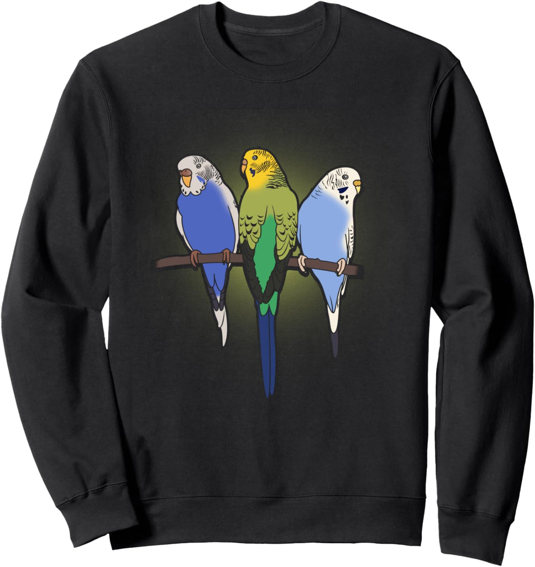 Wellensittiche Sittich Vogel Nymphensittich Sweatshirt