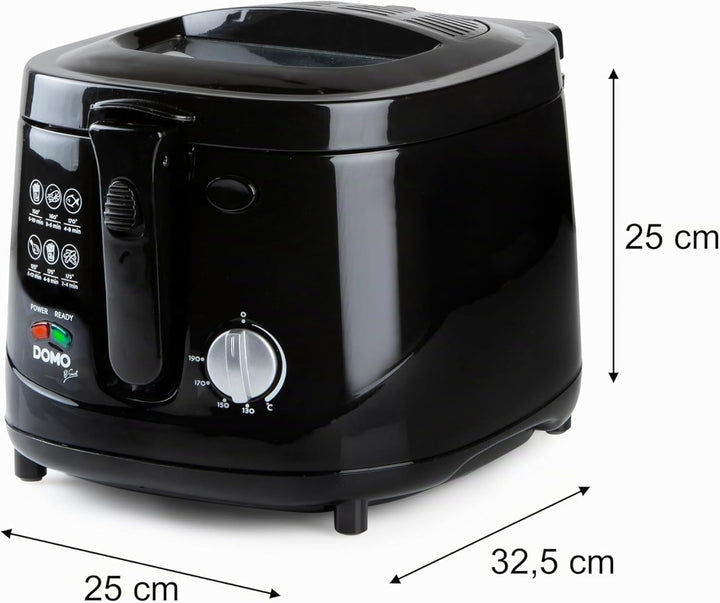 Domo Fritteuse B-Smart DO461FR, Schwarz, 2,5 Liter