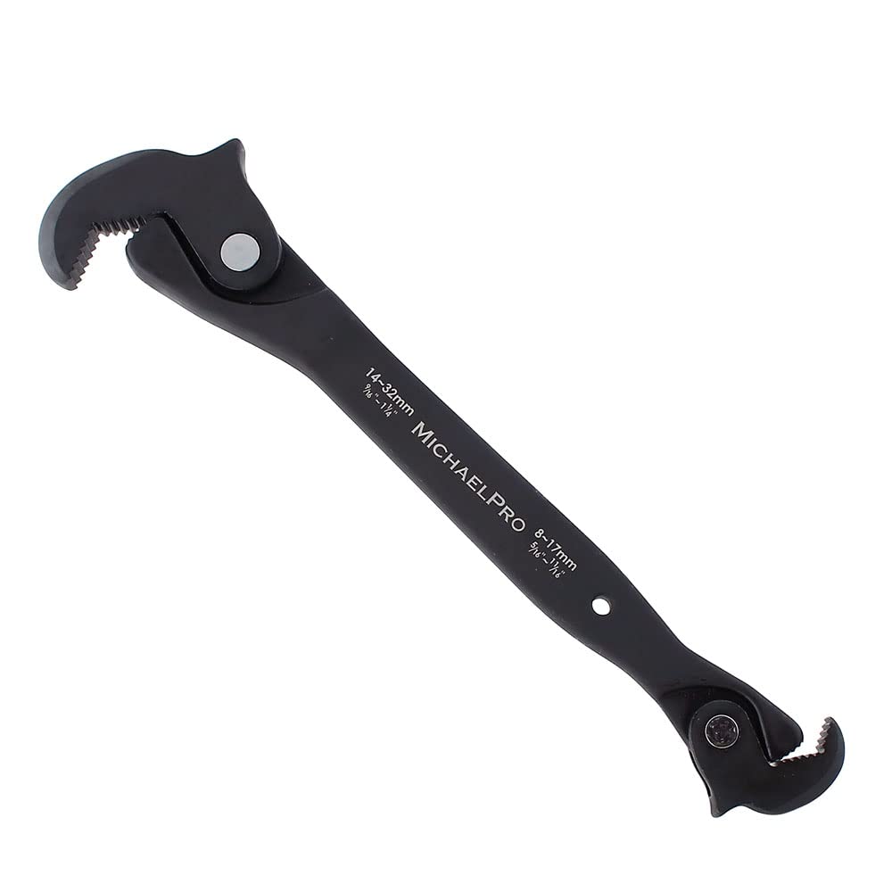 MichaelPro Dual Action Auto Size Adjusting Wrench, Self-Adjusting Quick Wrench, Multi-Size Spring Wr