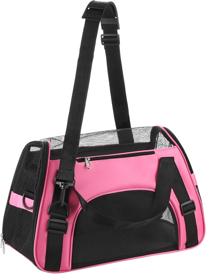 Hundetasche Netzgewebe Atmungsaktiv Katzentransportbox Faltbar Hundetragetasche Waschbar Matte Klein
