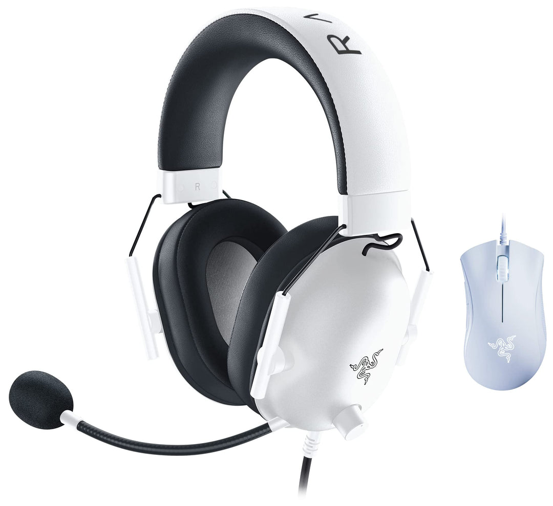 Razer Blackshark V2 X White Premium Esports Gaming Headset Weiss EInheitsgrösse & DeathAdder Essenti