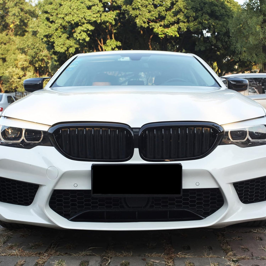 YIUBCZOQI G30 Kühlergrill, vorderer Nieren Grill passend für BMW 5er G30 G31Nieren Schwarz 2017-2020