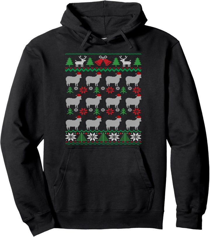 Schafe Weihnachtsmann Christmas Sheep Pullover Hoodie