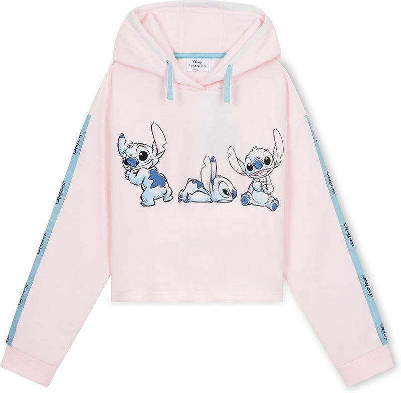 Disney Stitch Kapuzenpullover Mädchen Cropped Hoodie Kinder Teenager 7-14 Jahre - Hoodie Mädchen Ges