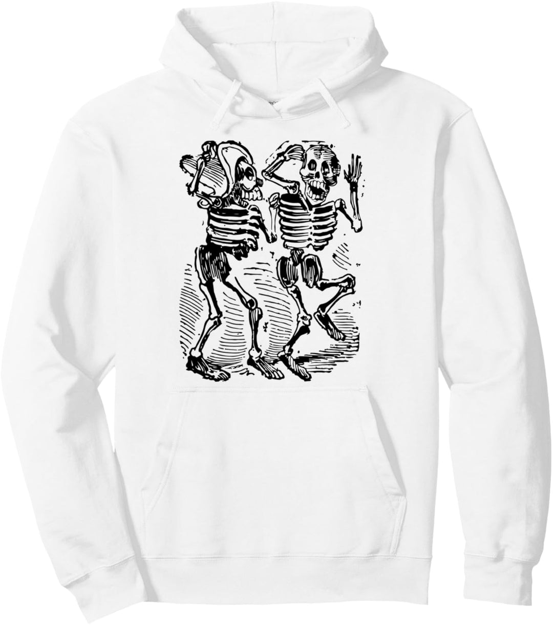 Tanzende Skelette Tag der Toten Dia De Los Muertos Pullover Hoodie