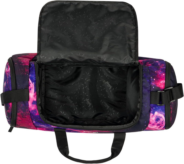 Baagl Sporttasche Kinder Mädchen Reisetasche mit Schuhfach 25 l - Galaxy | SKATE Schulrucksack Set m
