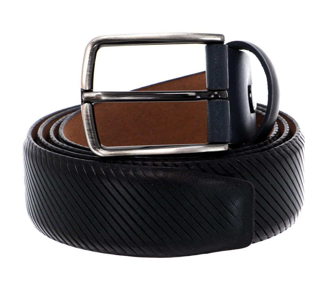 Vanzetti 35mm Leather Belt W105 Marine - kürzbar