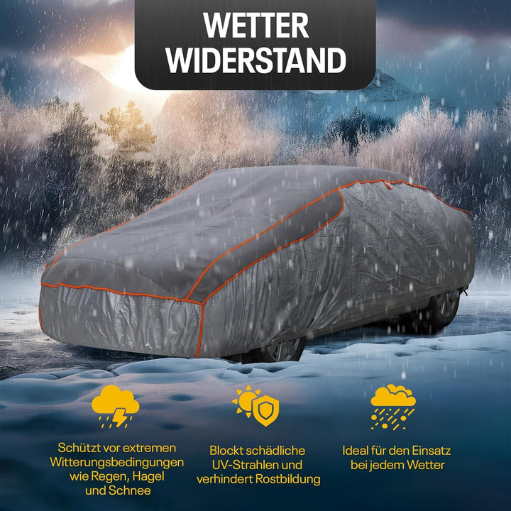 Tec for me Hagelschutz Abdeckplane Auto – Premium Hybrid Abdeckung, Auto Hagelschutzplane mit 4 mm S