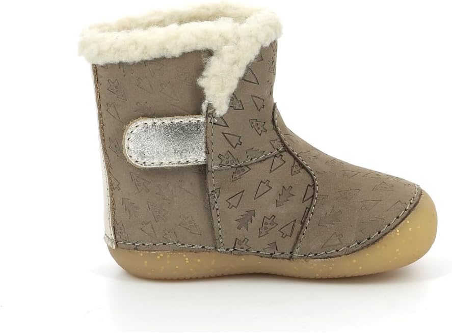 Kickers Mädchen So WindyStiefelette 18 EU Taupe Gold Fantasie, 18 EU Taupe Gold Fantasie