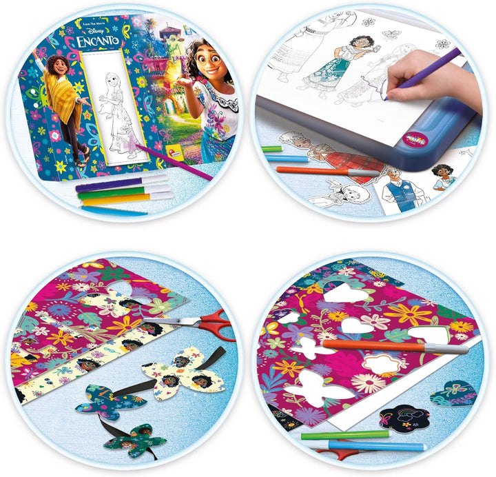Lisciani – DISNEY – Encanto – beleuchtetes Zeichentablett – inklusive Marker und Schablonen – förder