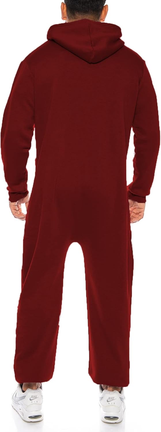 Raff & Taff Herren Jumpsuit Overall Trainingsanzug Fitnessbekleidung onesie Ganzkörperanzug Basic un
