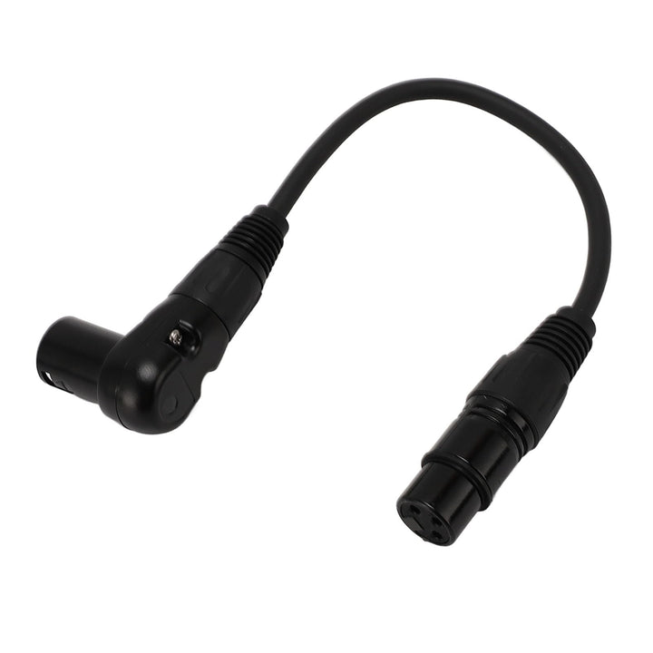 ASHATA XLR-auf-XLR-Kabel, 90-Grad-XLR-Stecker auf Buchse, XLR-Mikrofonkabel 3-polig, XLR-Stecker auf