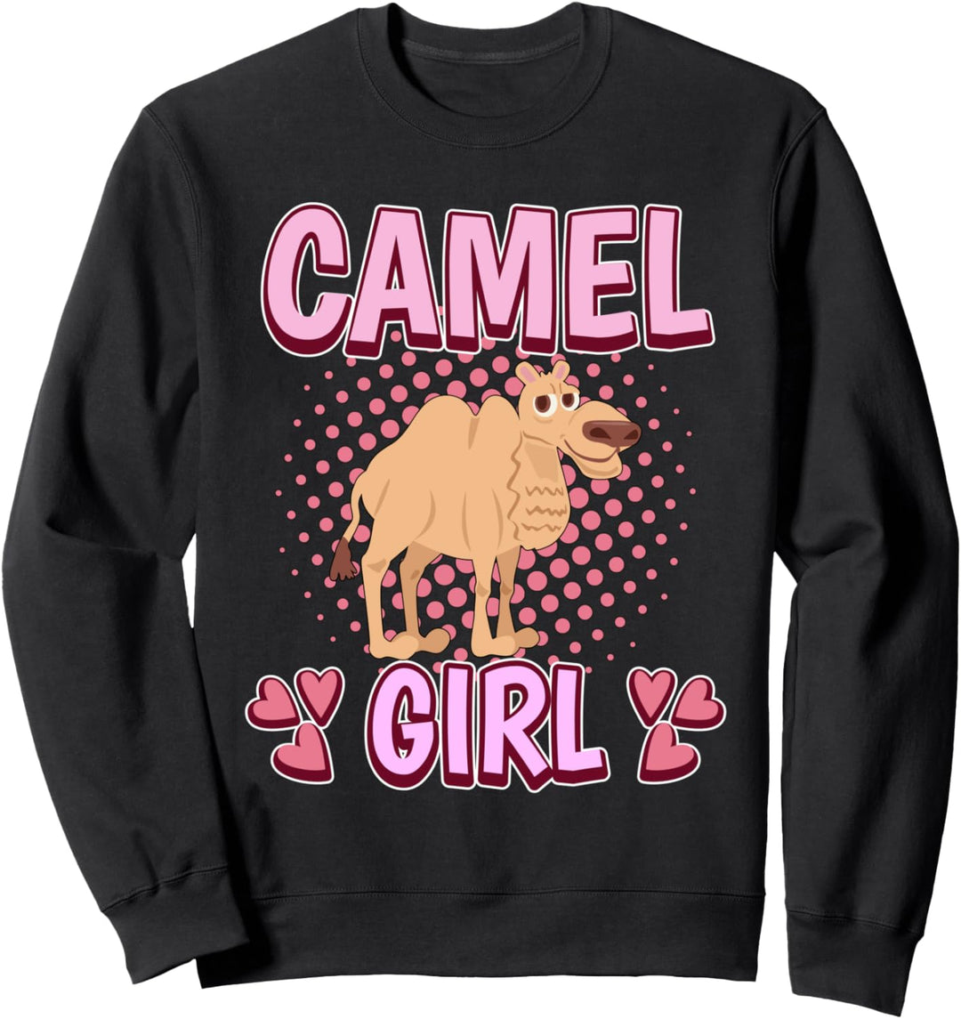 Damen Camel Girl Mädchen Kamel Sweatshirt