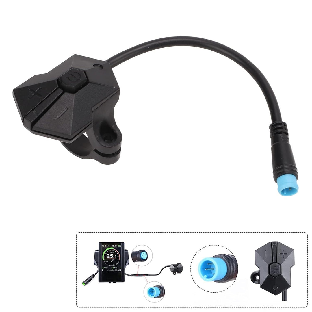SUNGOOYUE 4 Pin Electric Bike Switch Controller, ABS Switch Button Conversion Controller für Bafang