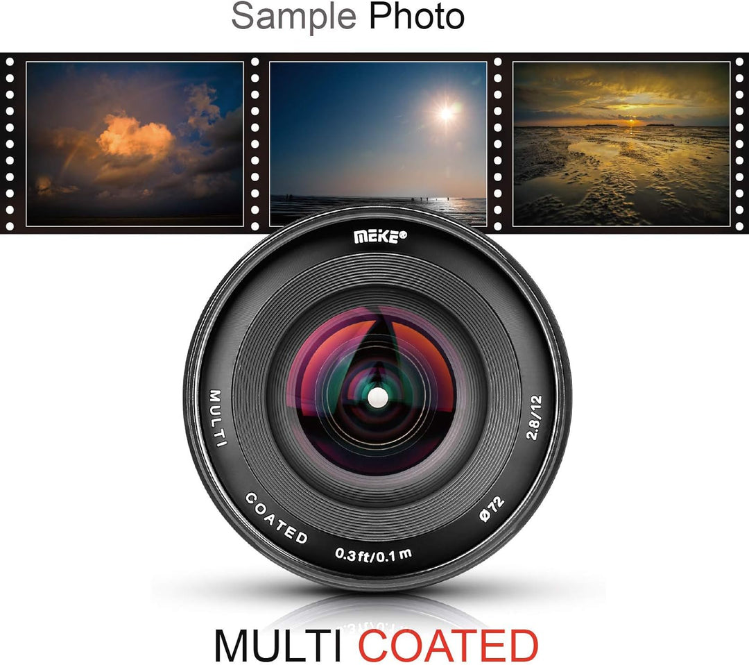 Meike Optics MK 12mm f2.8 Ultra-Weitwinkel Objektiv für Fuji, für Fuji