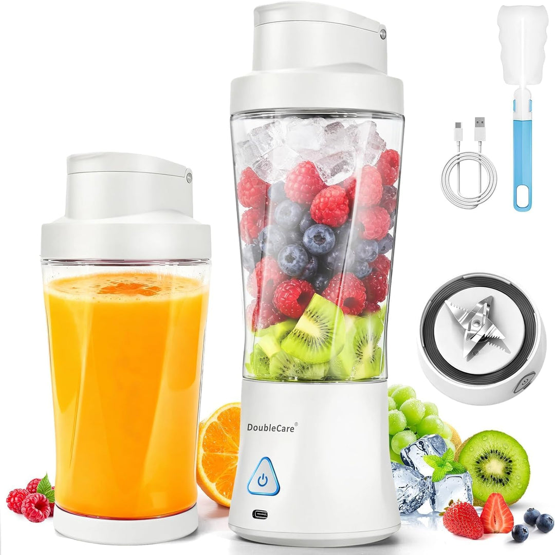 Mixer Smoothie Maker 700ml, Wiederaufladbarer, 6000 mAh Portable Blender | 3D 6 Klingendesign und IP