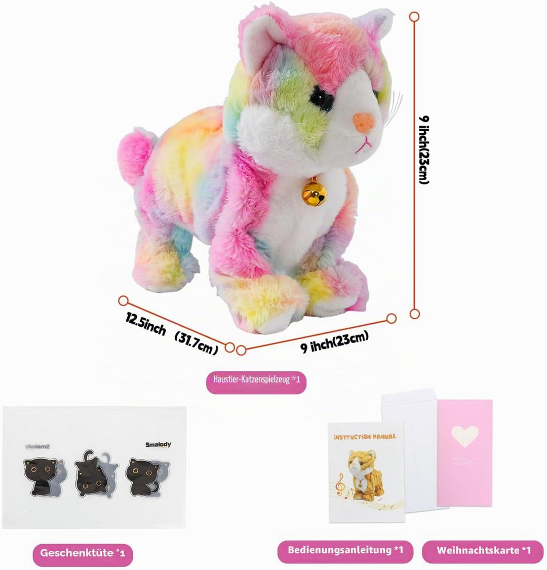Smalody Interactive Plüschtiere, Neuheit Sound Control Elektronische Katze Elektronische Haustiere R