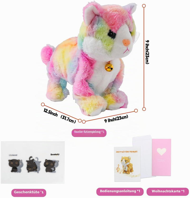 Smalody Interactive Plüschtiere, Neuheit Sound Control Elektronische Katze Elektronische Haustiere R