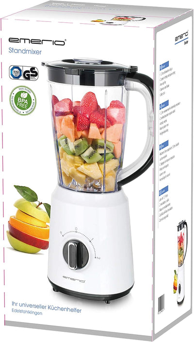 Emerio Standmixer BL-124816, BPA frei, Crush Ice Funktion, 1.5l Behälter, 2 Geschwindigkeiten + Puls