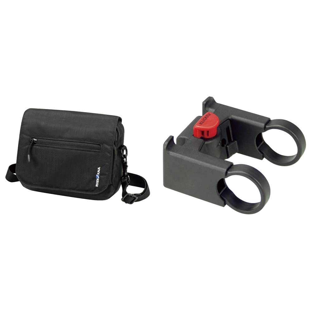 KLICKfix 0275PS SmartBag Touch Stuurtas, Black-Red, 1,8 Liter