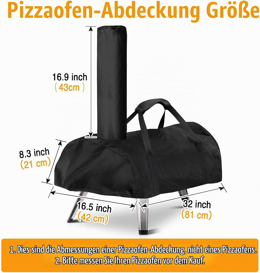 Fenghome Pizzaofen Abdeckung für Ooni karu 12, Wasserdicht Wetterfeste Pizzaofen Tragetasche Oxford-
