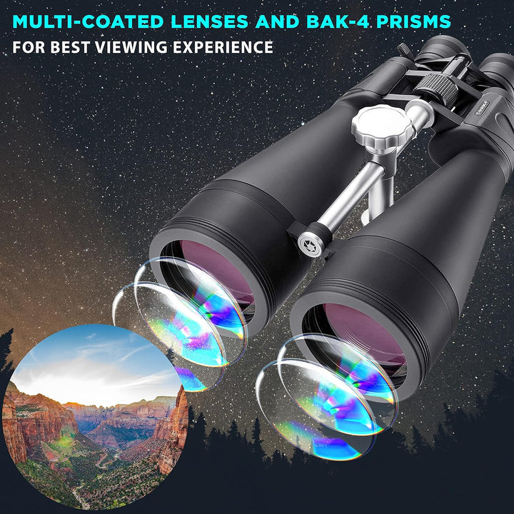 Barska AB10592 Gladiator 20-100x70 Zoom Fernglas mit Stativadapter für Astronomie & Fernsehen mit gr
