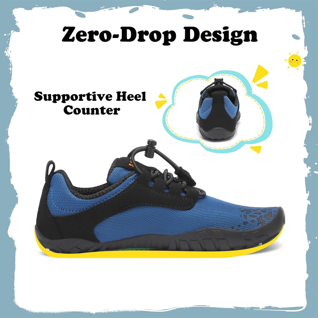 SAGUARO Barfussschuhe Kinder Outdoor Sport Barfuss Schuhe für Jungen Mädchen Gr.24-36 27 EU Azurblau