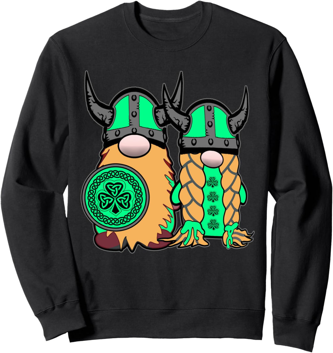 Süsser irischer Wikinger-Zwerg für Paare, lustige Tomte Nisse Sweatshirt