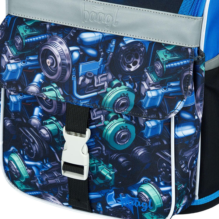 Baagl Schulranzen Jungen Mädchen für 1. Klasse - Ergonomische Schultasche für Kinder - Schulrucksack