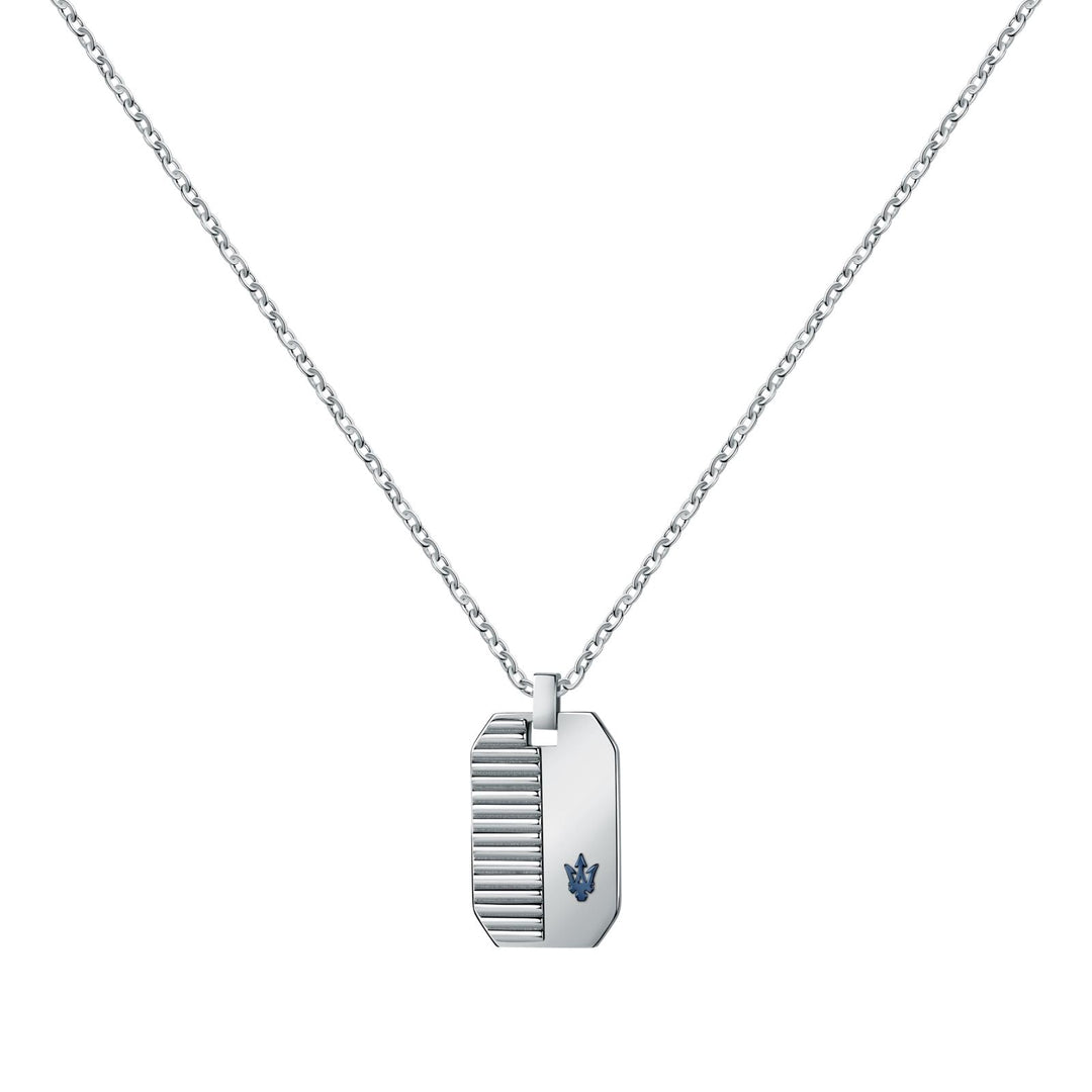 Maserati Jewels Herren Halskette aus Stahl, blau IP - JM222AVD02