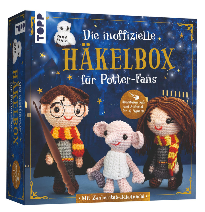 Die inoffizielle Harry Potter Häkelbox. Mit Anleitungsbuch und Material: Komplettes Häkelset mit Zau