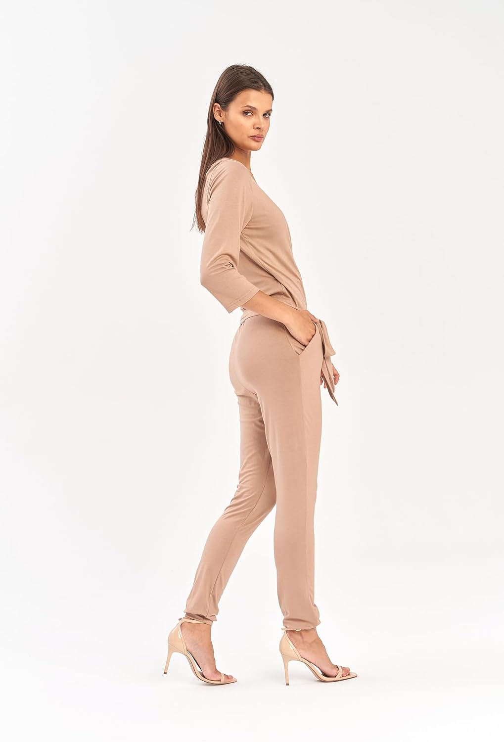 Lemoniade eleganter langer Jumpsuit (made in EU) in verschiedenen Designs und Farben L Modell 2 Capp