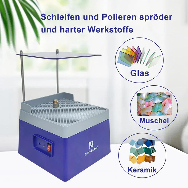 Professioneller Glasglasschleifer 4200 U/min - Diamant Schleifgerät für Glas, Keramik, Edelsteine -