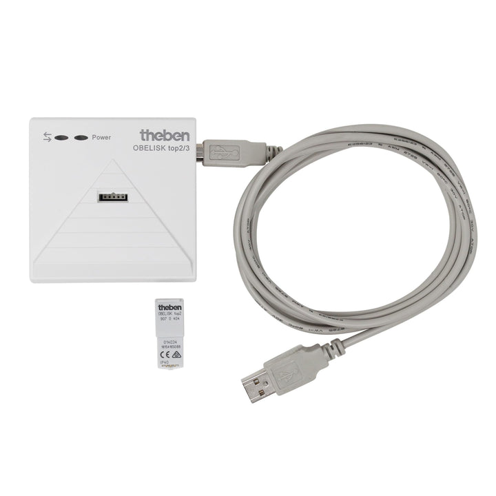 Theben 9070409 PC-Set Obelisk top 2/3 - Speicherkarte mit USB-Steckadapter I Windows kompatibel I Zu