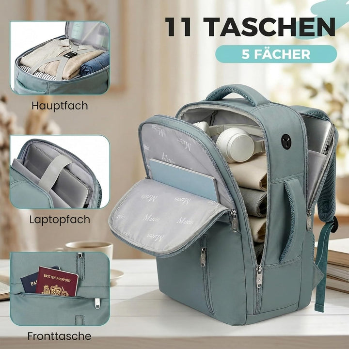 MATEIN Ryanair Handgepäck 40x30x20 mit Nassfach, 24L Rucksack Handgepäck Flugzeug Leicht, Ryanair Ru