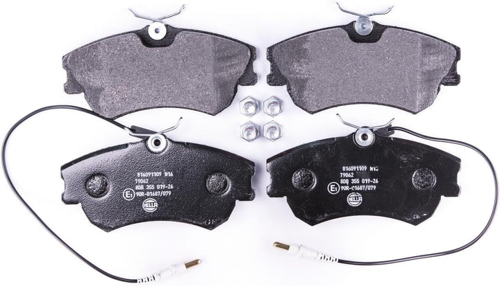 HELLA PAGID 8DB 355 019-261 Bremsbelagsatz - T9062 - Dicke/Stärke: 18.4mm - Bremssystem: Lucas - mit