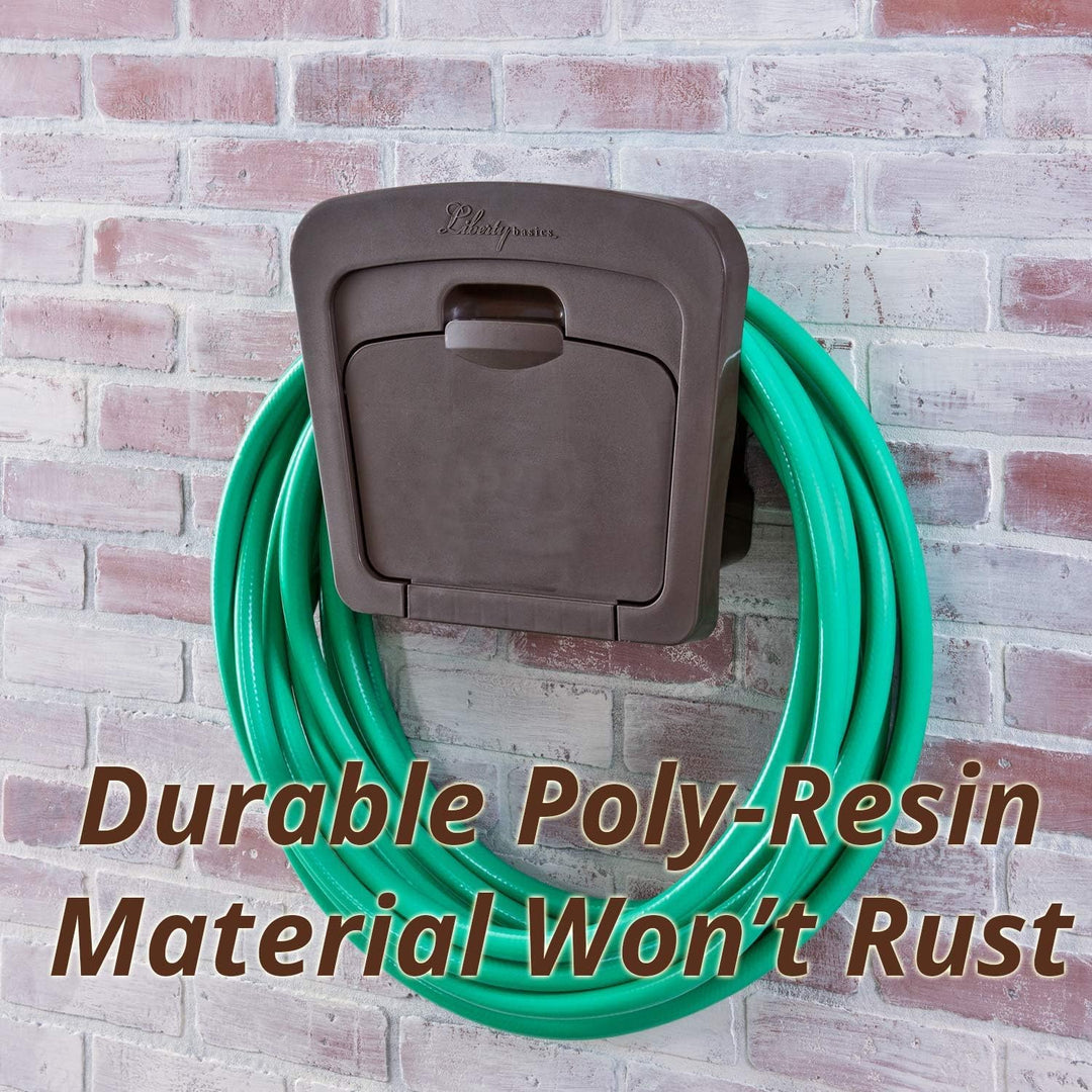 Liberty Basics 501 Gartenschlauch-Aufhänger mit Ablagefach Schlauchhalter, Schlauchhalter