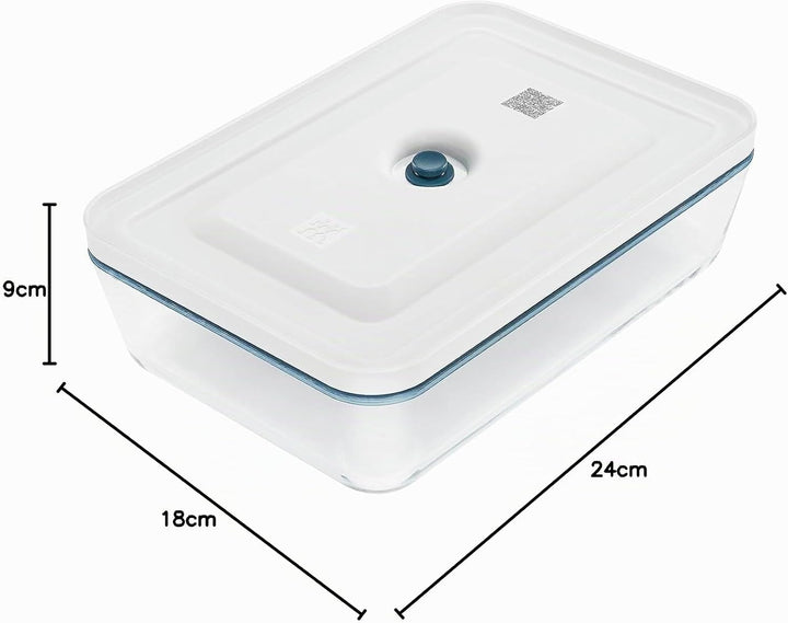Zwilling Fresh &amp; Save Vakuum Kühlschrankboxenset (+Auflaufform), 2tlg, Glas, La Mer Kühlschrankboxse