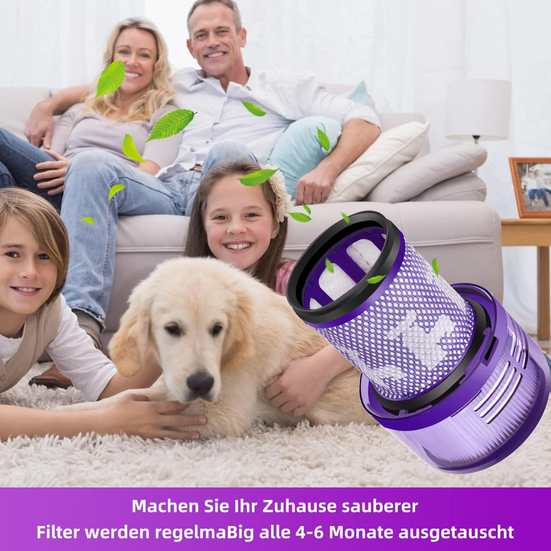 Artraise V12 Filter für Dyson, 3er Pack Ersatzfilter für Dyson V12 Slim Absolute Extra, Total Clean,