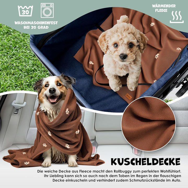 LOVPET® Hundewagen 2in1 Hundebuggy Hundebox Transporttasche Faltbar klappbar bis 20kg Haustiere Bugg