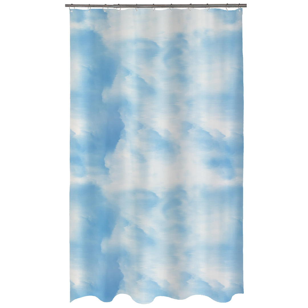 Spirella Anti-Schimmel Duschvorhang - Anti-Bakteriell, waschbar, wasserdicht - Polyester, „Wolken“ 1