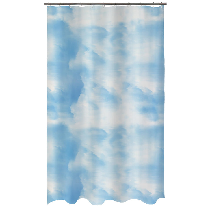 Spirella Anti-Schimmel Duschvorhang - Anti-Bakteriell, waschbar, wasserdicht - Polyester, „Wolken“ 1