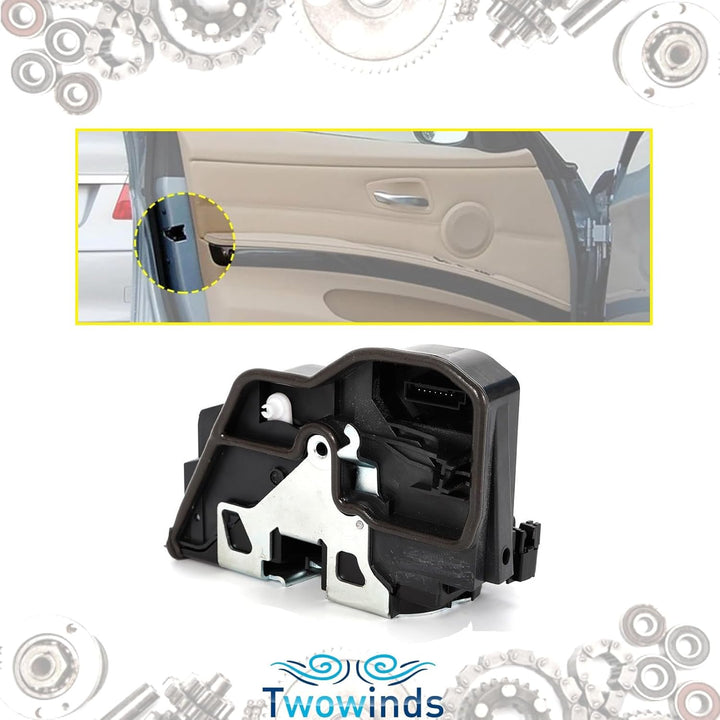 Twowinds Türschloss Vorne Links Kompatibel mit BMW E61 E87 E90 E91 E81 X6 X5 X3 X1 51217202143 Aktua