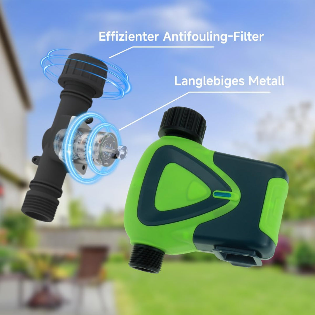 Wasser-Timer für Gartenschlauch, 2,4-GHz-WiFi-Smart-Schlauch-Sprinkler-Timer mit Tuya/Smart Life App